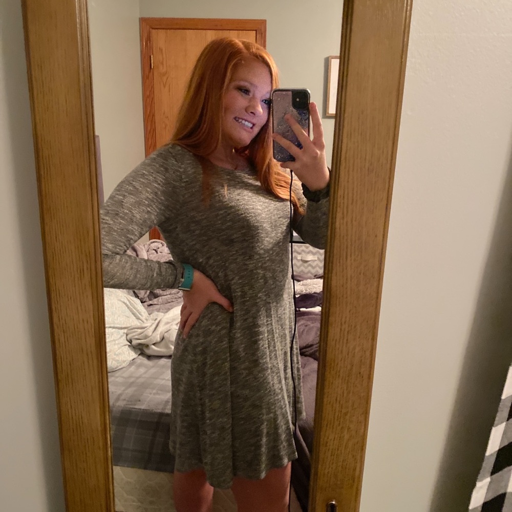 Grey Sweater Dress
